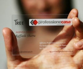 Crystal Clear Plastic Business Cards