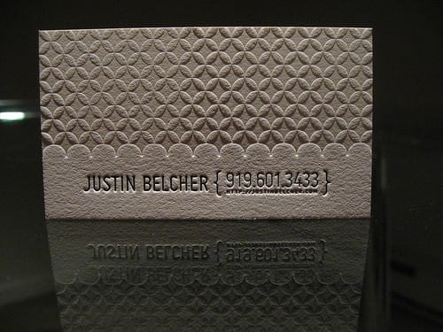 Justin Belcher Business Card