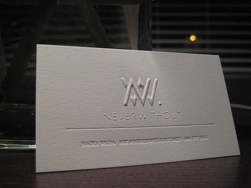 Never Without Business Card