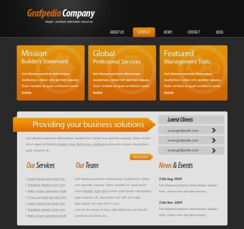 Clean Business Layout