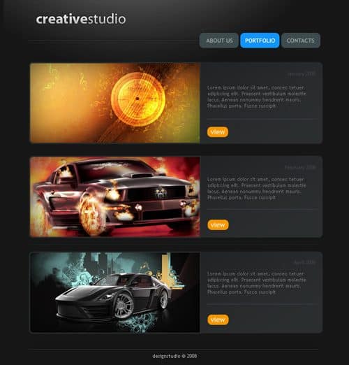 Creative Studio Web Page