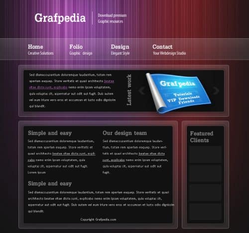 Graphic Design Studio Web Layout