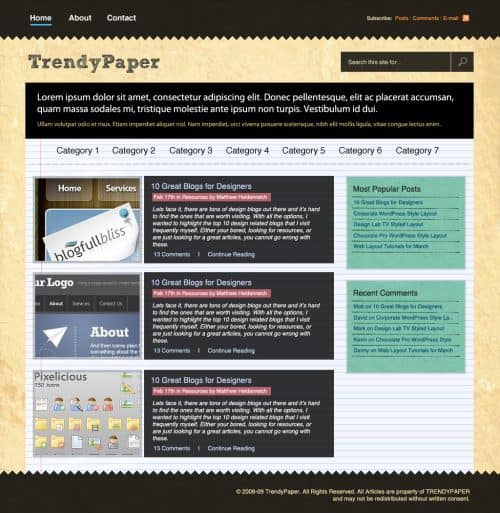 worn-paper-web-layout
