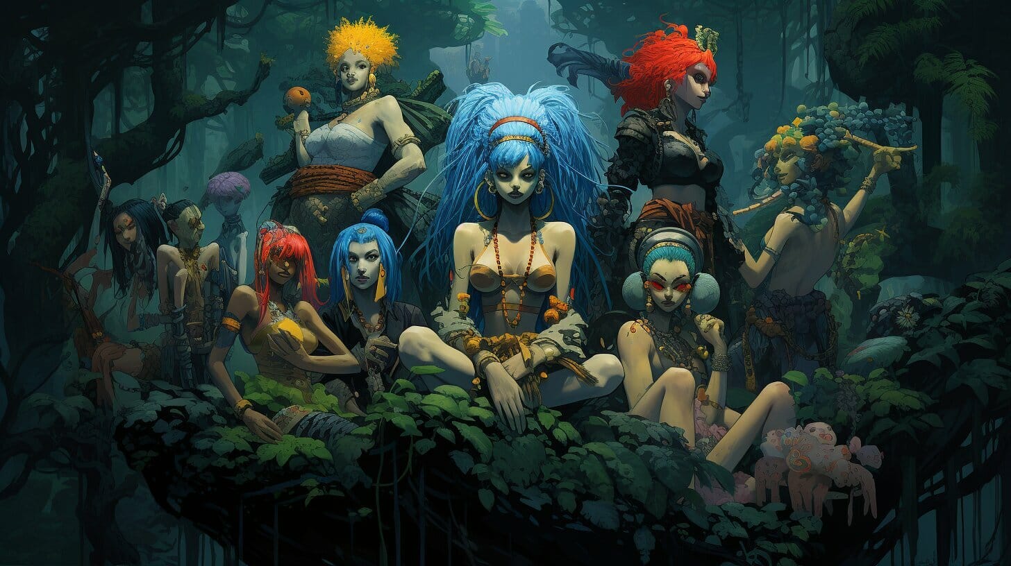 blue hair female characters one piece